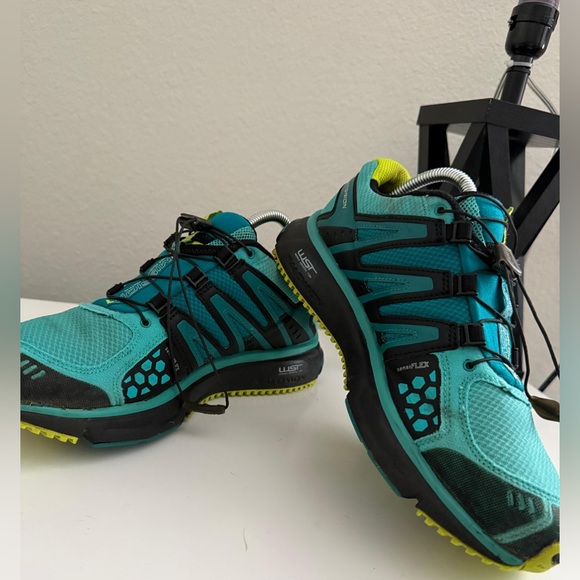 Salomon Shoes - Salomon Black and blue Performance Sneakers